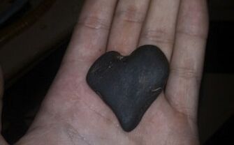 heart-shaped stone as good luck