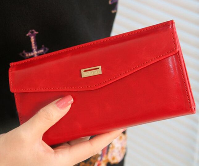 red purse as the money bag