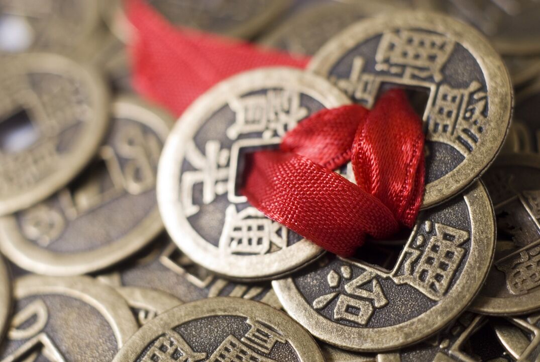red thread coins for money