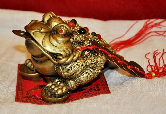 amulet money toad to good luck