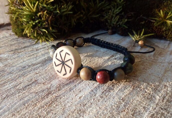 rune bracelet as an amulet for good luck